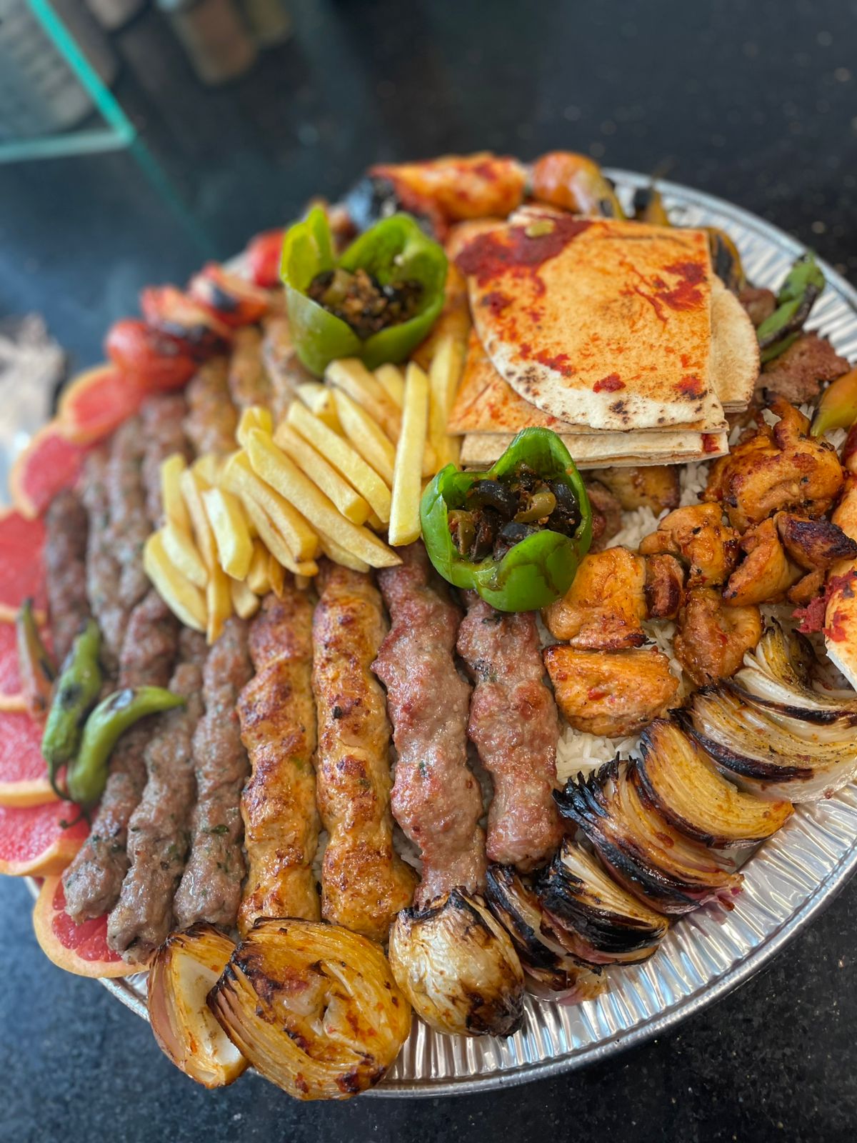 وجبة شيش طاوق لذيذ